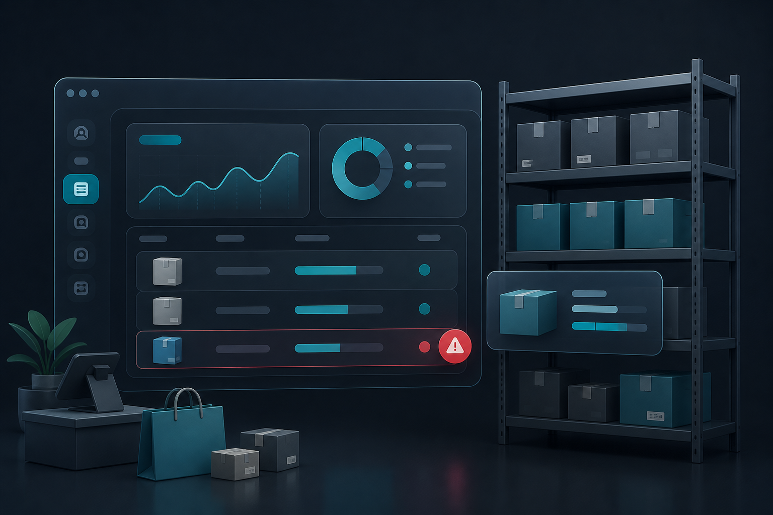 AuraPro inventory and sales management with reorder alerts
