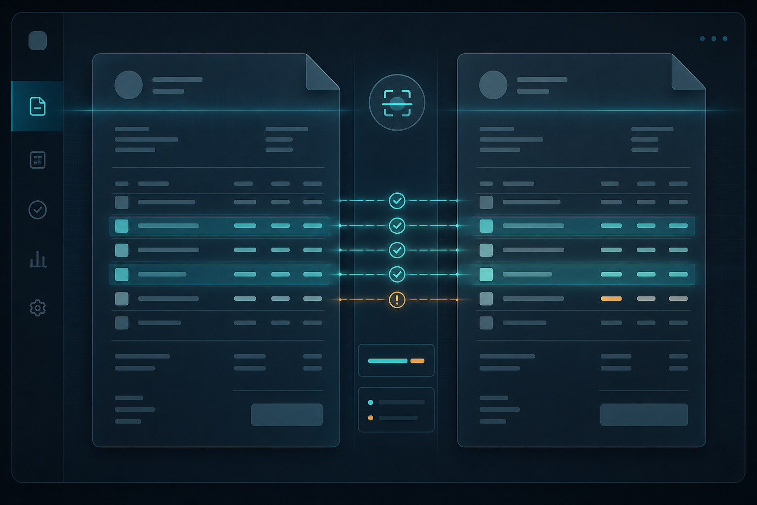 AuraPro supplier matching: delivery note and invoice compared by OCR